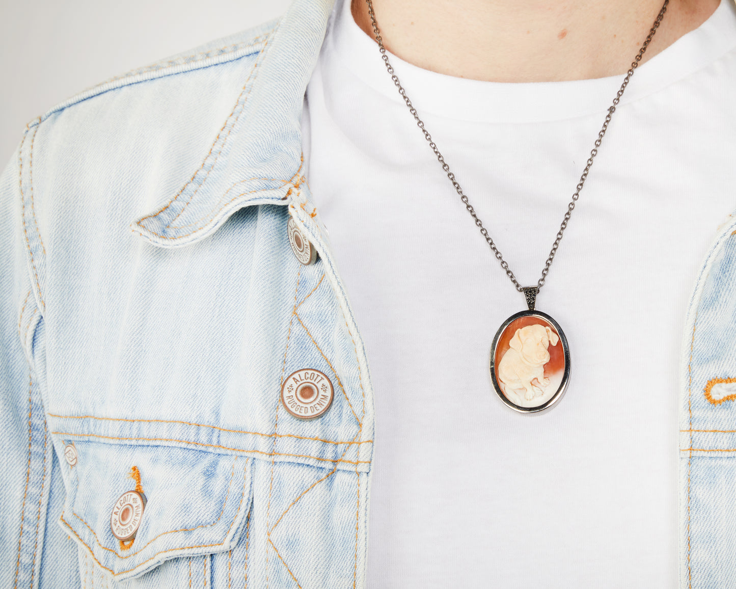 Cammeo Personalizzato con il tuo Amico a Quattro Zampe