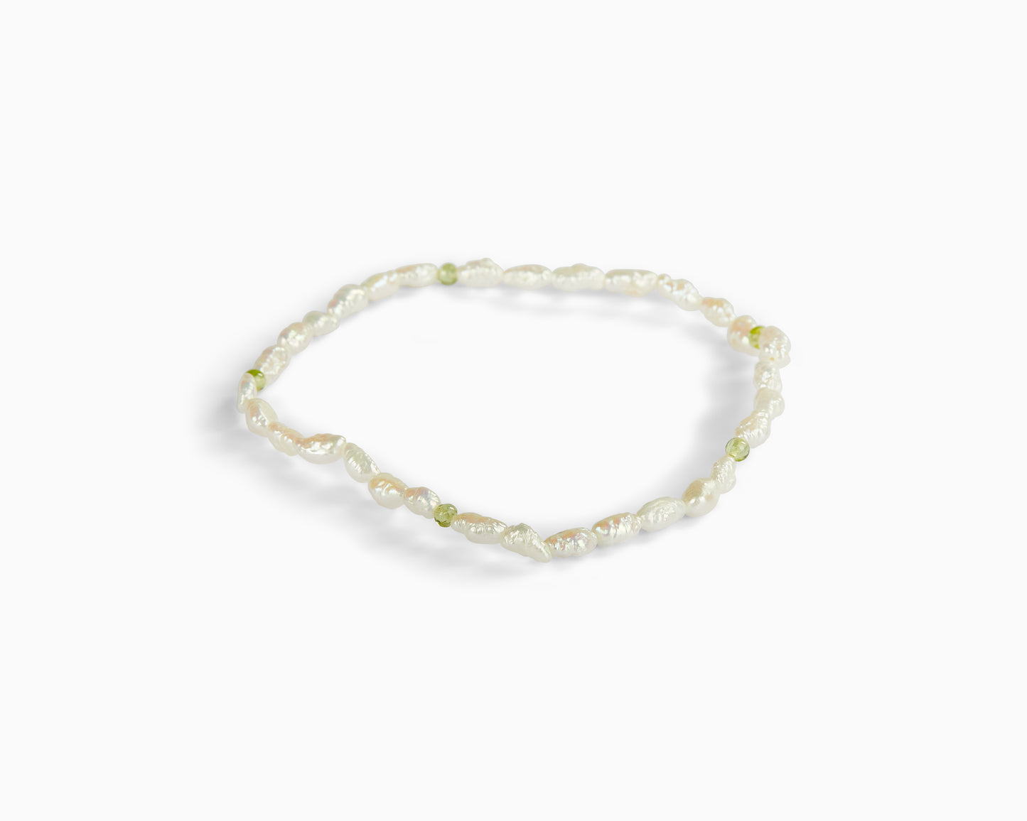 Bracciale Perle di Fiume e Peridoto