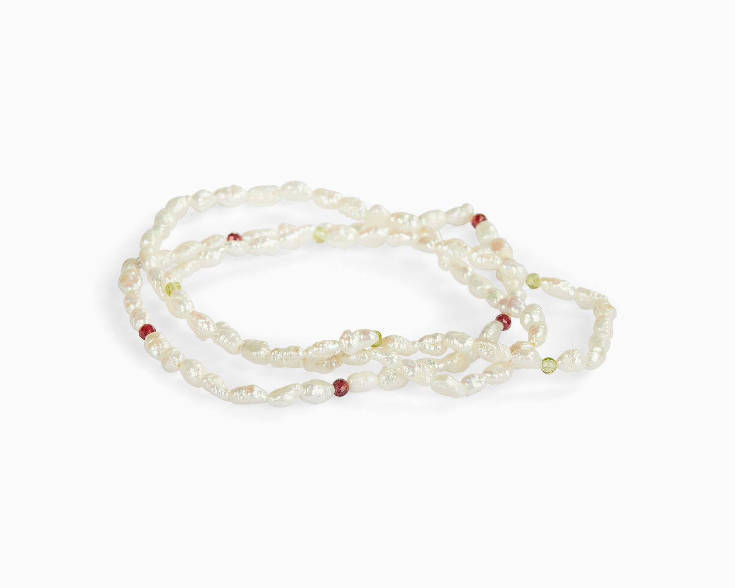 Bracciale Perle di Fiume e Peridoto