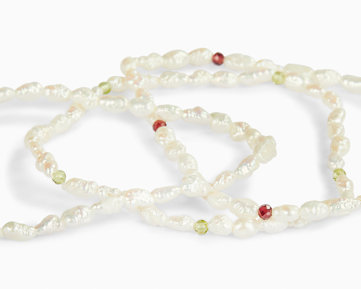 Bracciale Perle di Fiume e Peridoto