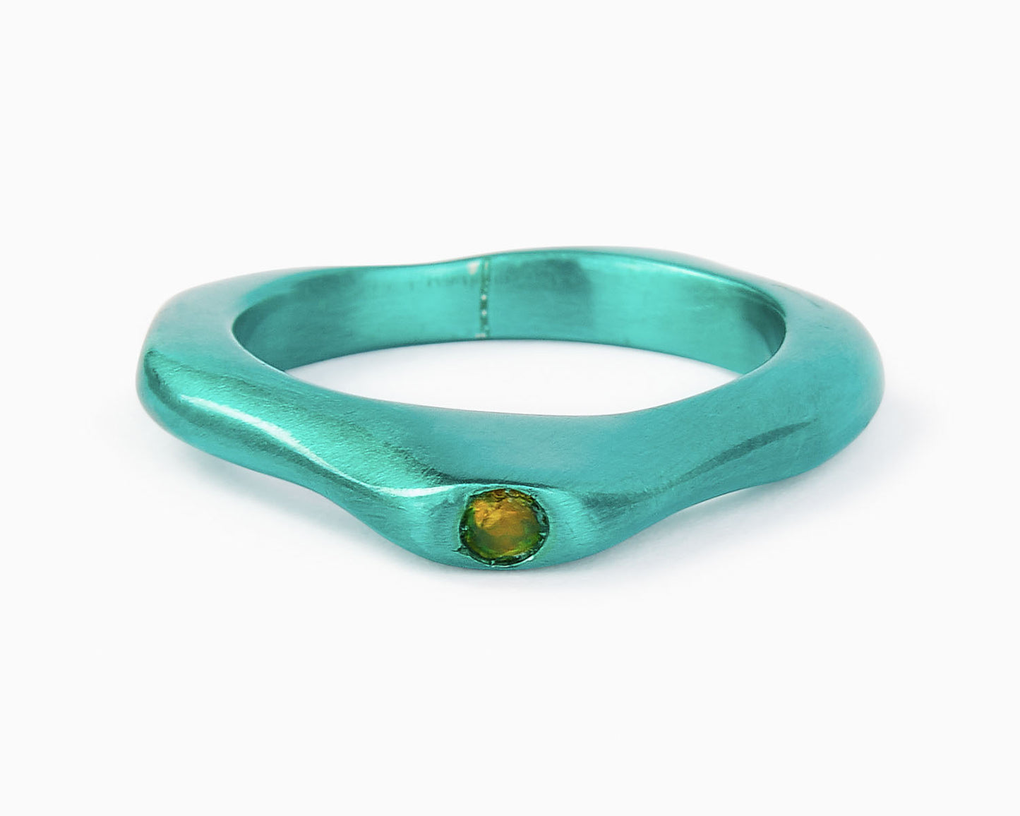 Anello Argento con Pietre Dure | Anello con Smeraldo | Topazio