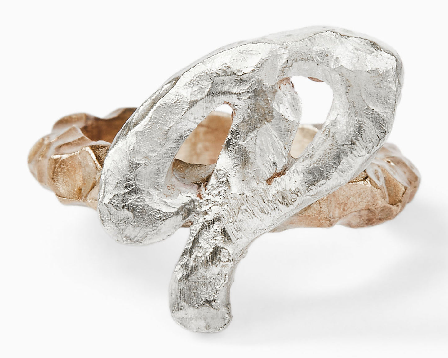 Anello in Bronzo Con Iniziali Argento 925 | ABC