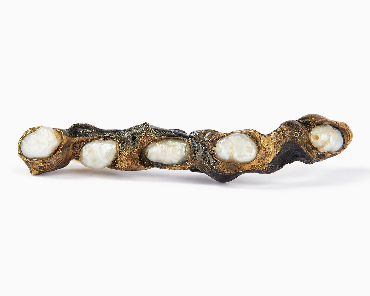 Orecchini in Bronzo e Perle di Fiume Irregolari