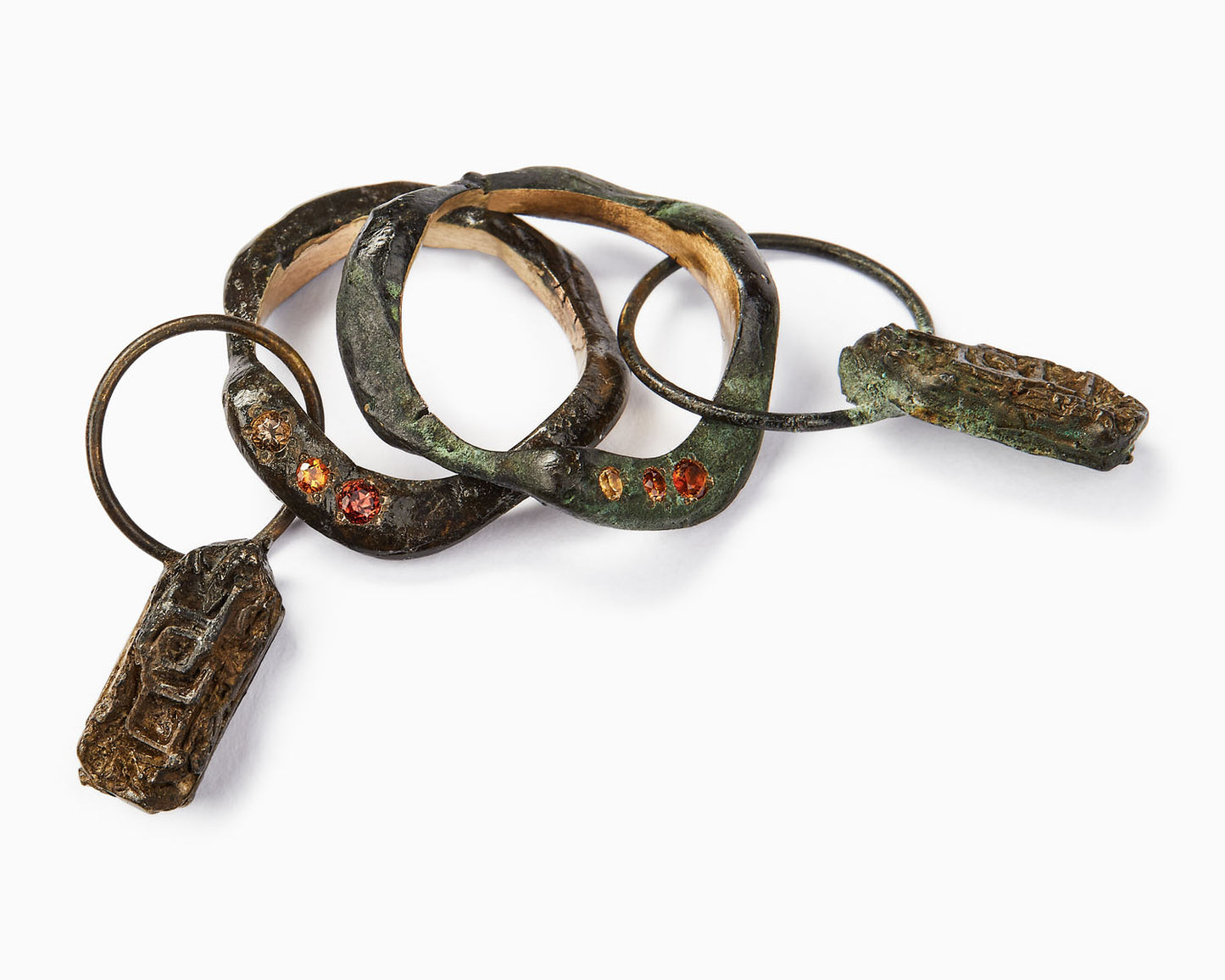 Anello Trilogy con Pietre Dure Sintetiche