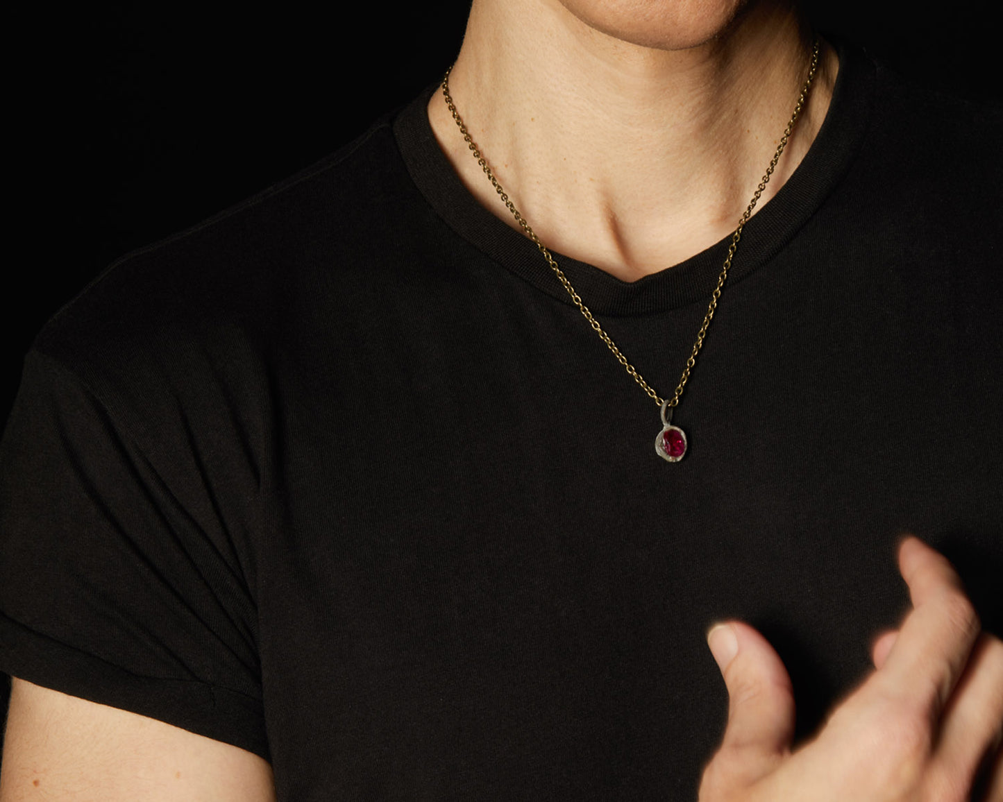 Girocollo con Ciondoli  Modello Punto Luce | Pietre Dure Sintetiche Colorate