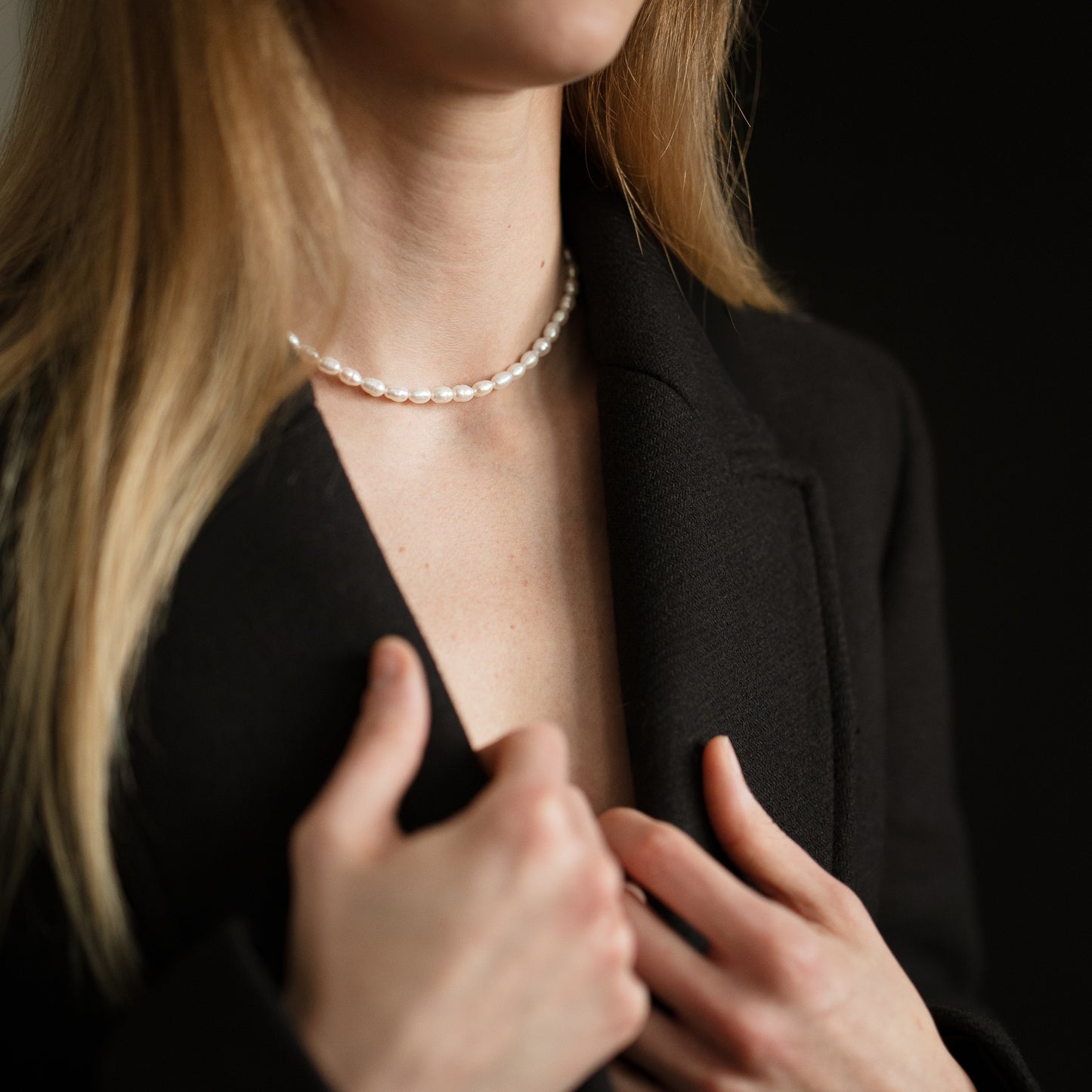 Collana Perle di Fiume Grandi