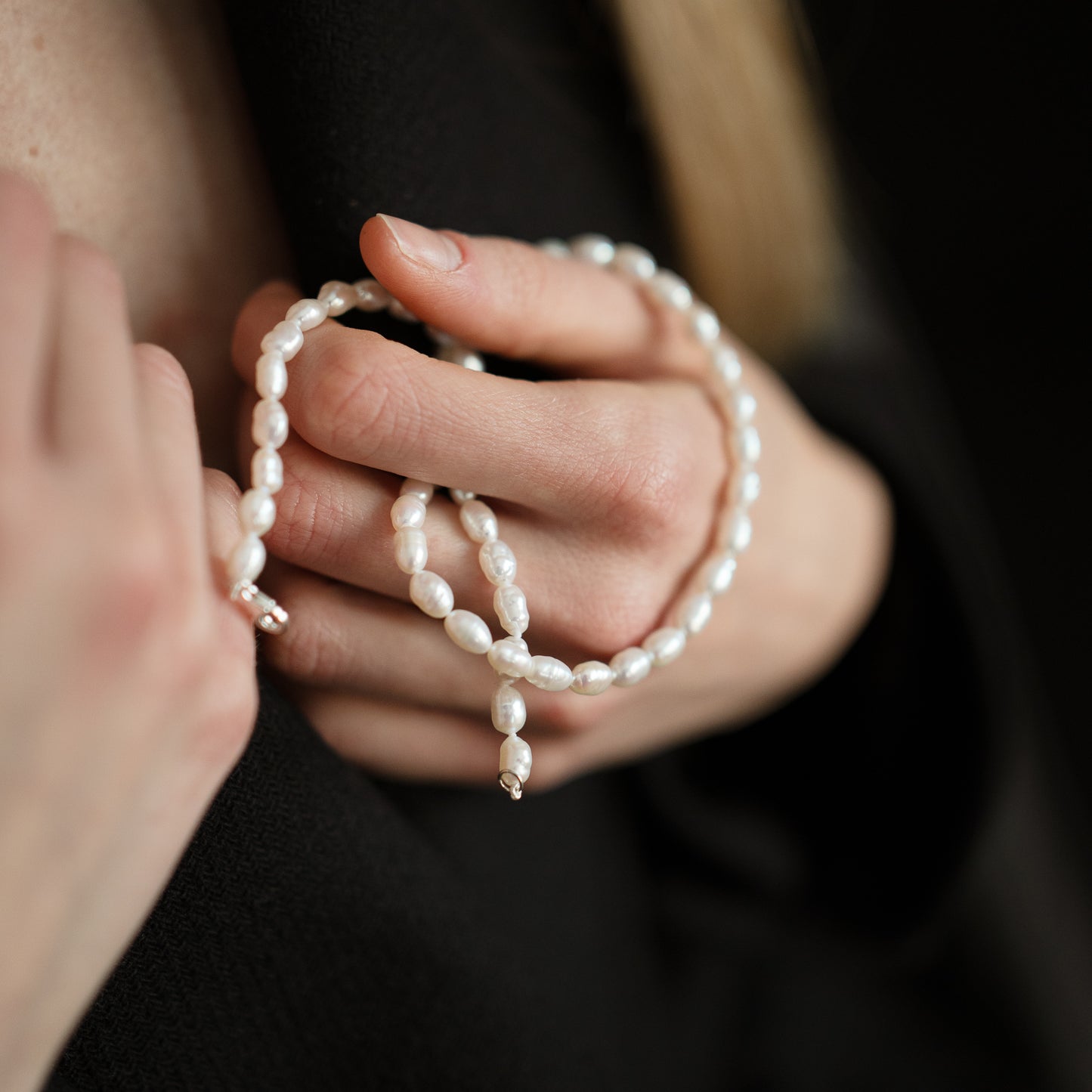 Collana Perle di Fiume Grandi