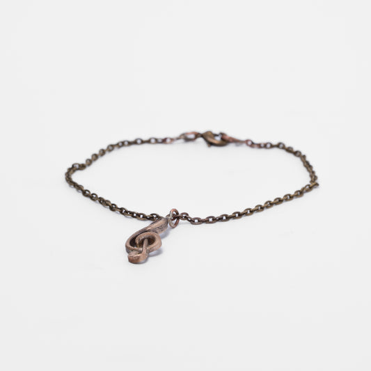Bracciale Catena con Ciondolo Nota Musicale - Gioielli Simbolici