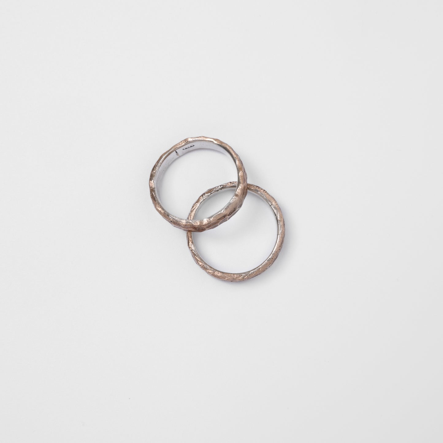 Fedi Nuziali Mantovana Martellata in Bronzo