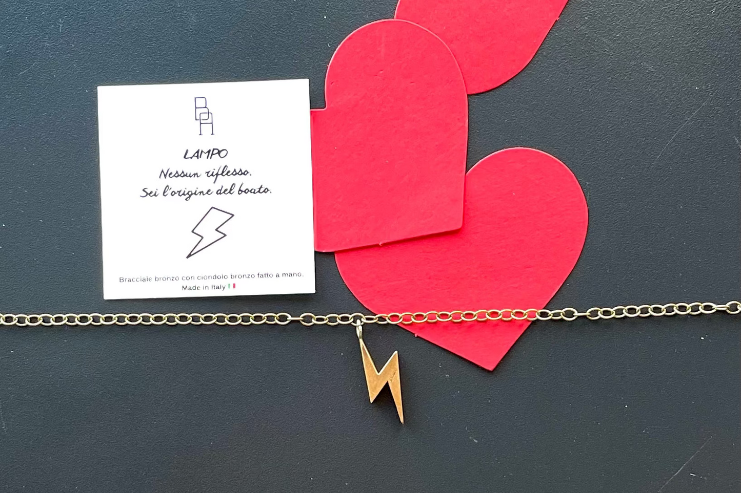 Bracciale Catena con Ciondolo Lampo - Gioielli Simbolici