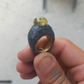 Anello Solitario in Bronzo con Quarzo Citrino | Natura