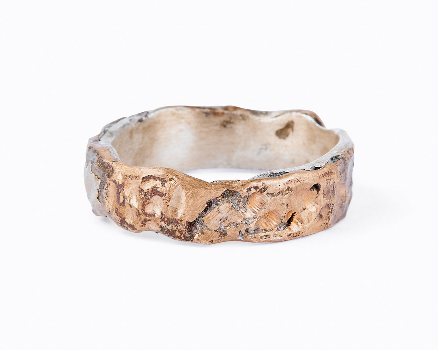 Fedi Nuziali Mantovana Martellata in Bronzo