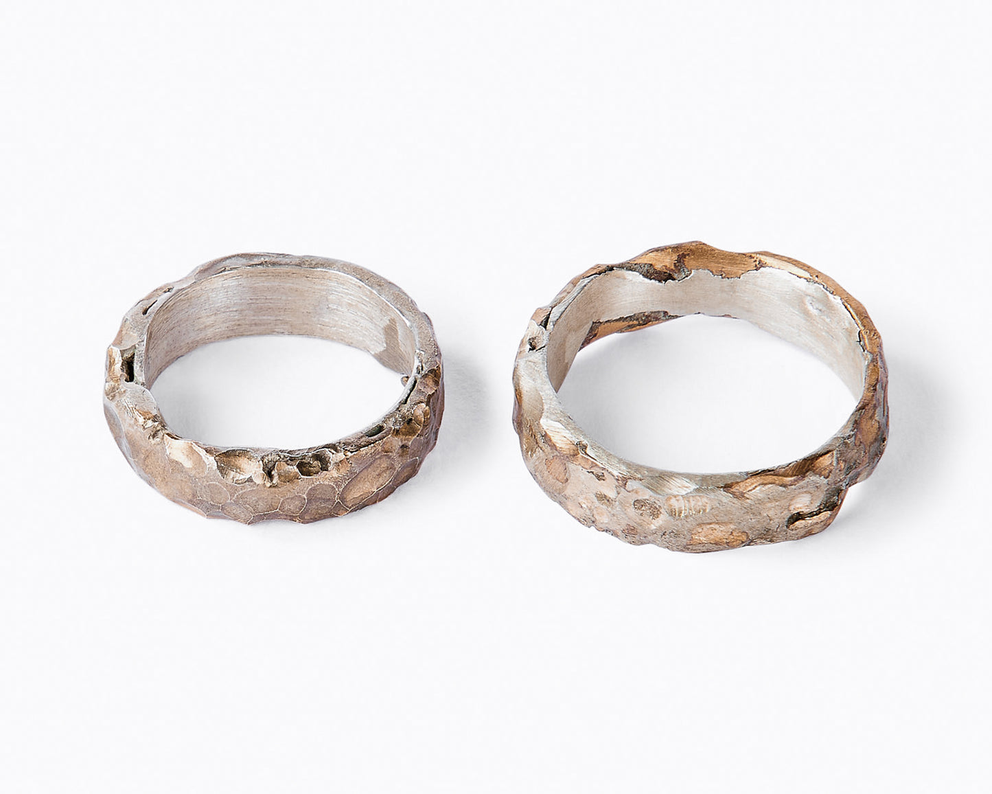 Fedi Nuziali Mantovana Martellata in Bronzo