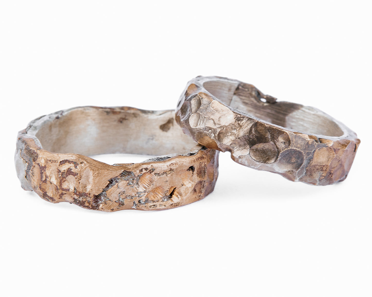 Fedi Nuziali Mantovana Martellata in Bronzo